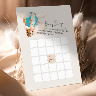 Jogo do Chá de fraldas do Urso - Bingo do Bebê