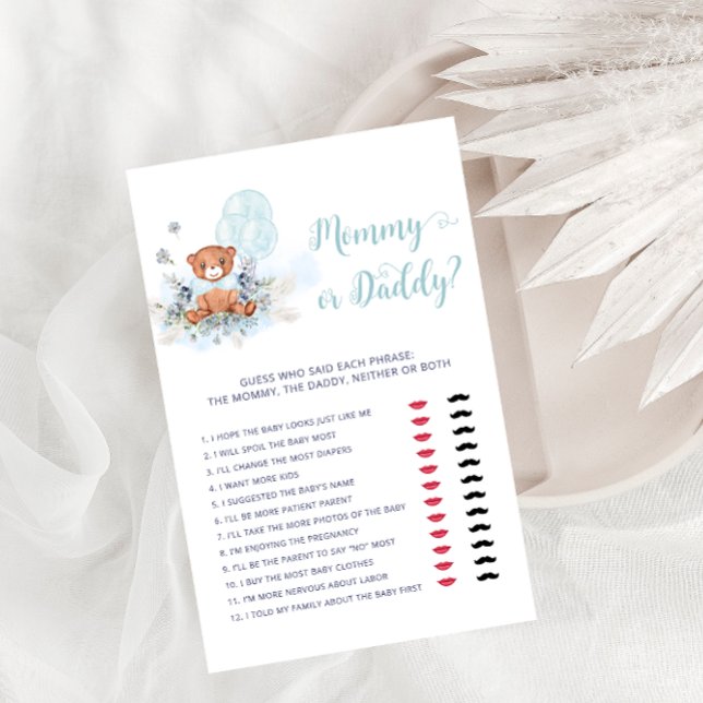 Jogo do Chá de fraldas do Urso de Teddy mamãe ou P (Criador carregado)