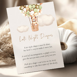 Jogo do Chá de fraldas do urso - Fraldas noturnas 