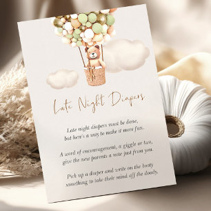 Jogo do Chá de fraldas do urso - Fraldas noturnas