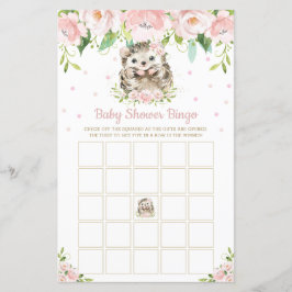 Jogo do Chá de fraldas Floral Rosa-Rosa Hedgehog B