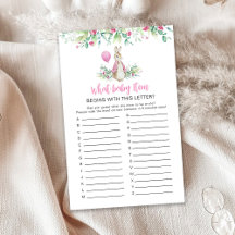 Jogo do Chá de fraldas Peter Rabbit