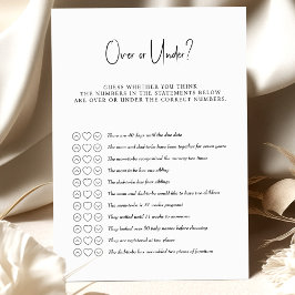 Jogo do chá de fraldas por cima ou por baixo?