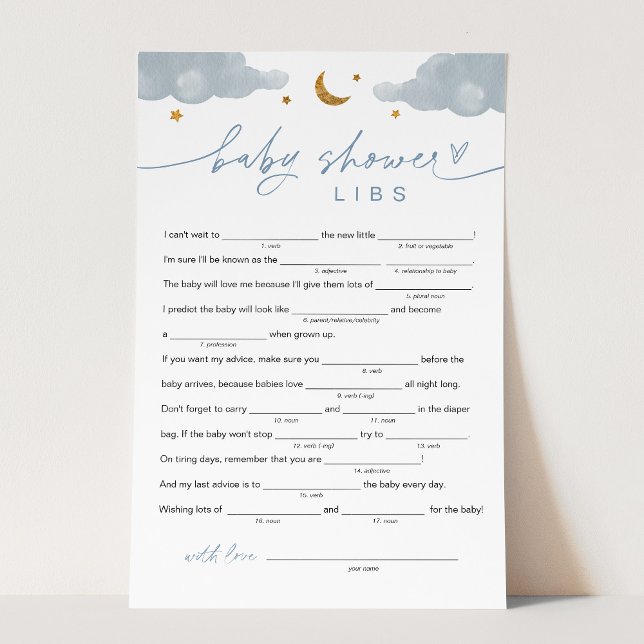 Jogo do Chá de fraldas Twinkle Little Star Boy Lib (Criador carregado)