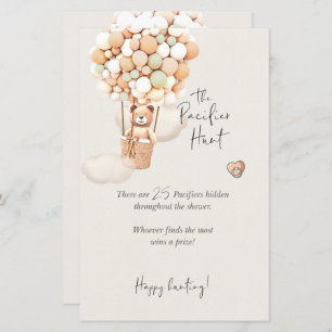 Jogo do Chá de fraldas Urso - A Caça Pacificadora