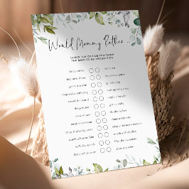 Jogo do Chá de fraldas Verde - A Preferencialmente