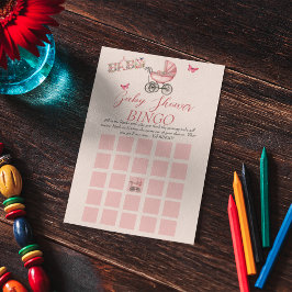 Jogo do Chá de fraldas Vintage Baby Carruagem BING