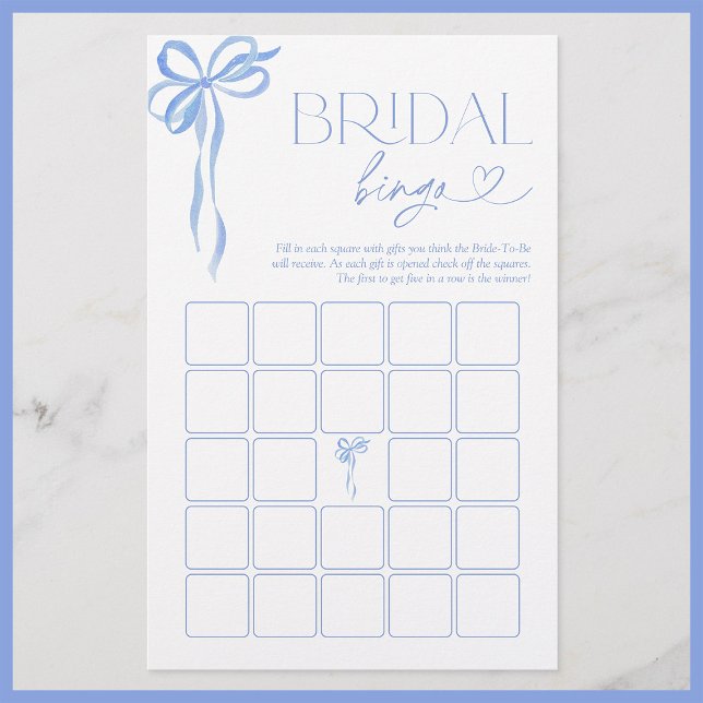 Jogo do Chá de panela Azul do Bingo Bridal (Criador carregado)