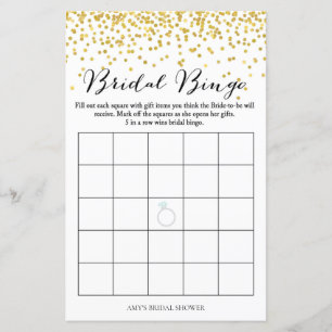 Jogo do Chá de panela - Bingo do Bridal