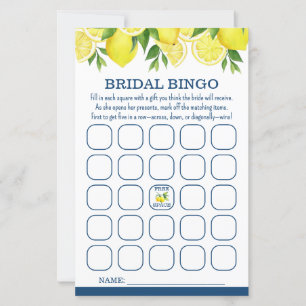 Jogo do Chá de panela Bridal Bingo Lemon