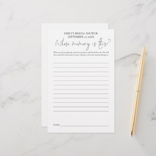 Jogo do chá de panela cuja memória Texto preto é b (Frente/Verso In Situ)