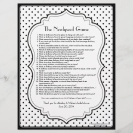 Jogo do Chá de panela da Bolinhas branca negra