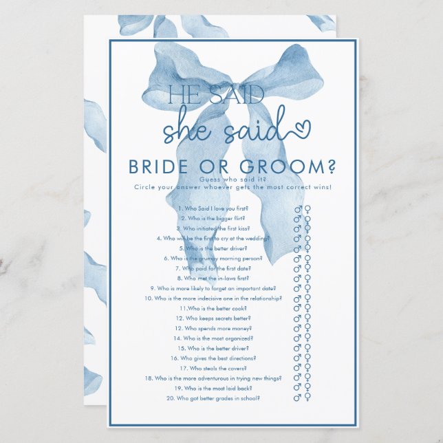 Jogo do Chá de panela do Friso (Frente/Verso)