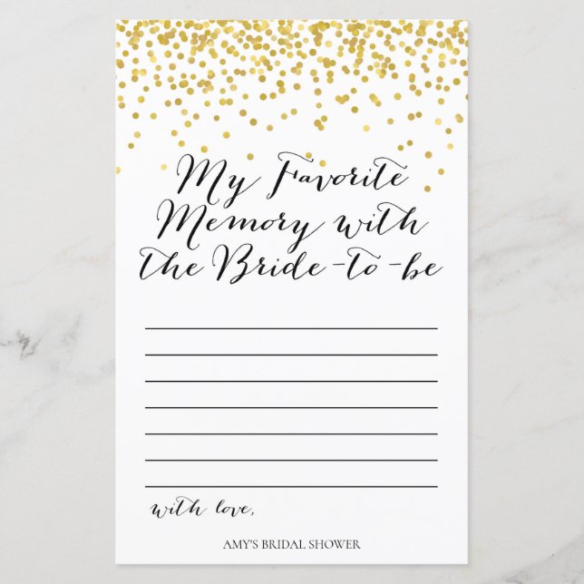 Jogo do Chá de panela Dourado - Memória Favorita (Frente)