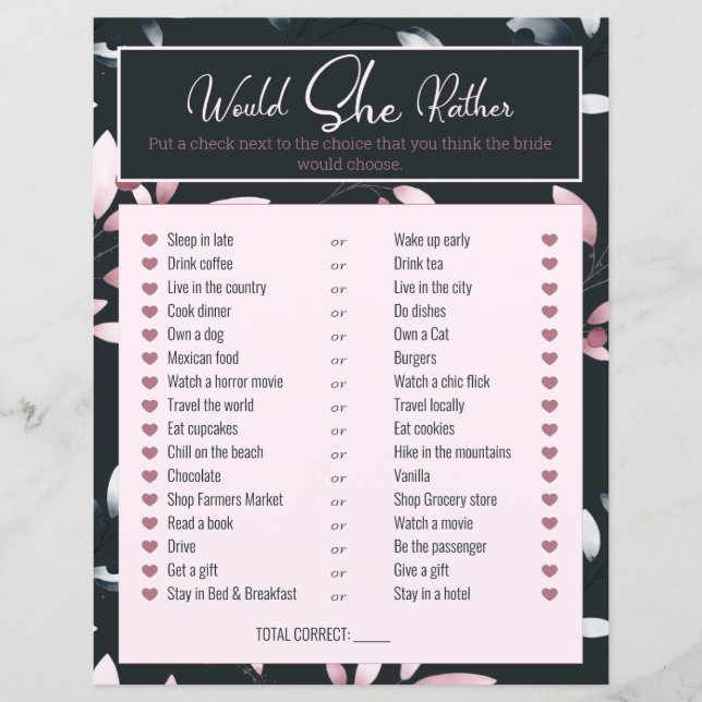 Jogo do chá de panela Ela Preferencialmente Marinh (Frente)