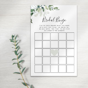 Jogo do Chá de panela Eucalyptus Bingo