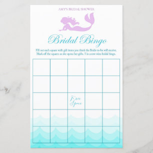 Jogo do Chá de panela Sereia - Bingo Sereia