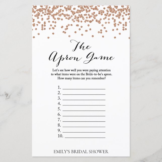 Jogo do Chá Dourado Brida - Apron (Frente)