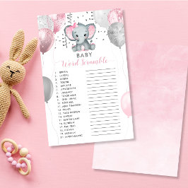 Jogo do Chá Elefante do Baby Word Scramble Girl