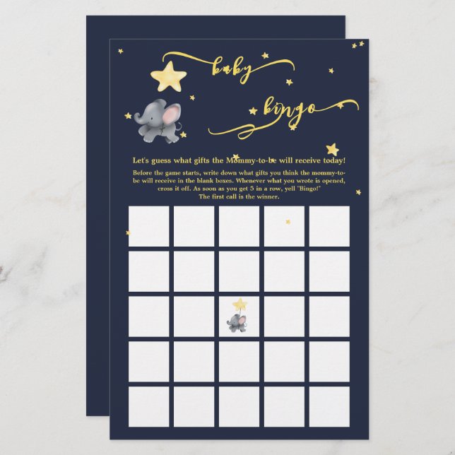 Jogo do Elefante e Bebê Balão (Frente/Verso)