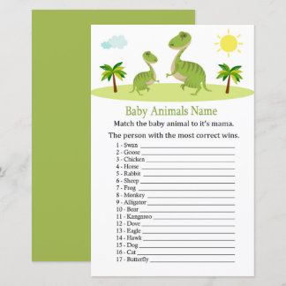 Jogo do nome dos filhotes do Dinossaur