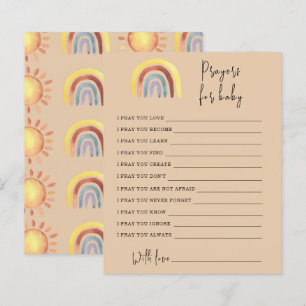 Jogo do partido Boho Rainbow oração para o bebê