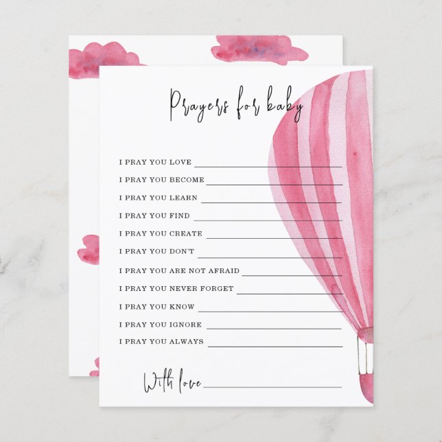 Jogo do Partido do Balão de Ar Quente | oração par (Frente/Verso)