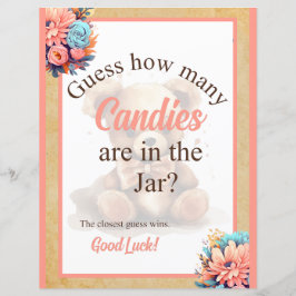 Jogo do Pote de doces do Chá de fraldas do Urso Ro