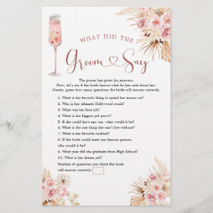 Jogo do Rosa de Soiree do Chá de panela de Boho Ro