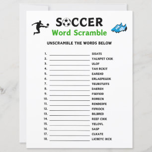 Jogo do Scramble do Soccer Word