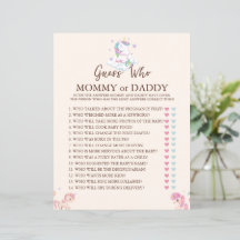 Jogo do Unicórnio Adivinha Quem Arco-Íris Chá de f