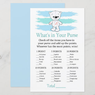 Jogo do urso polar O que está na sua bolsa