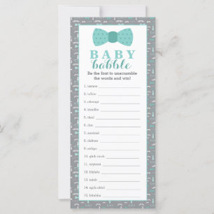 Jogo do Word Scramble, Chá de fraldas, 25 Pack