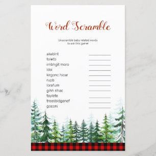 Jogo do Word Scramble do Lumberjack