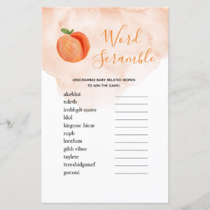 Jogo do Word Scramble Docinho Peach