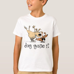 Jogo dos cães e patinagem no gelo - t-shirt