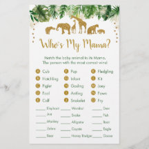 Jogo Dourado Safari Animal Baby Match