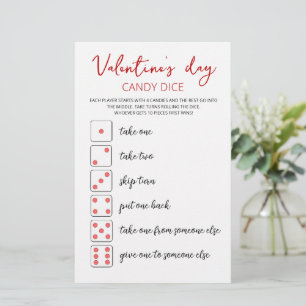 Jogo editável Candy Dice para festa do Dia dos Nam