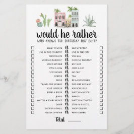Jogo editável de aniversário 'Would He Rather'