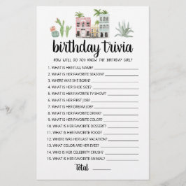 Jogo editável de curiosidades de aniversário