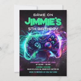 Jogo editável no Convite de aniversário 5