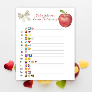 Jogo emoji de chá de fraldas Apple