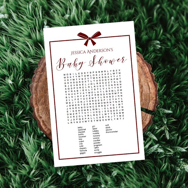 Jogo Encontrar Chá de fraldas Vermelho Encantador (Criador carregado)