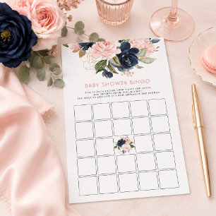 Jogo Floral do Marinho Pink do chá de fraldas Bing