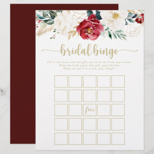Jogo Floral Dourado Clássico de Bridal