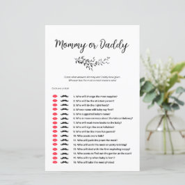 Jogo Minimalista Adivinhe Quem Disse Mamãe ou Papa