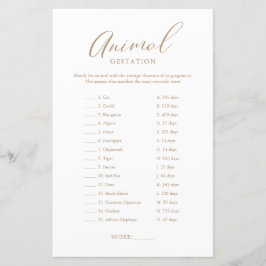 Jogo Minimalista de Caligrafia Dourada