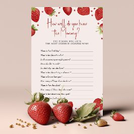 Jogo Morangos Como você conhece Mamães