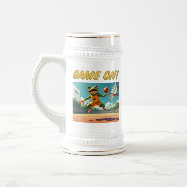 Jogo no Sapo de basquetebol caneca de cerveja dois (Esquerda)