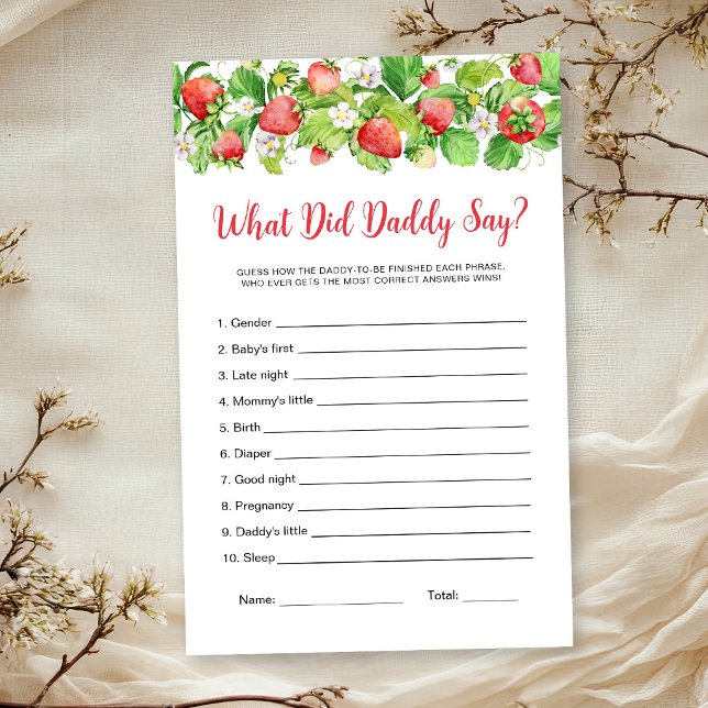 Jogo O Que o Papai Disse Morango (Criador carregado)